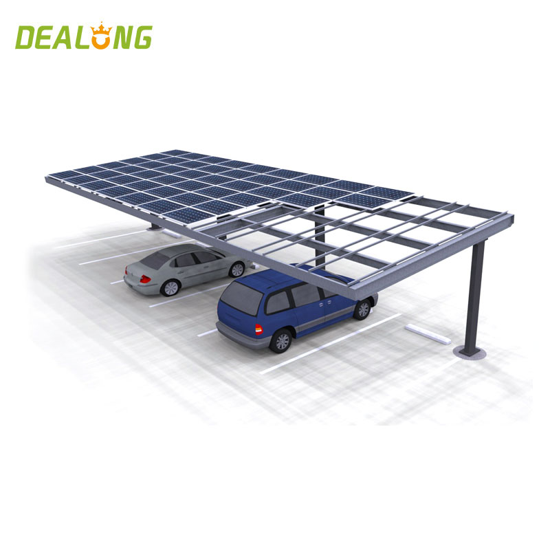 AL6005-T5 Verstelbare carportconstructie met zonnepaneel
