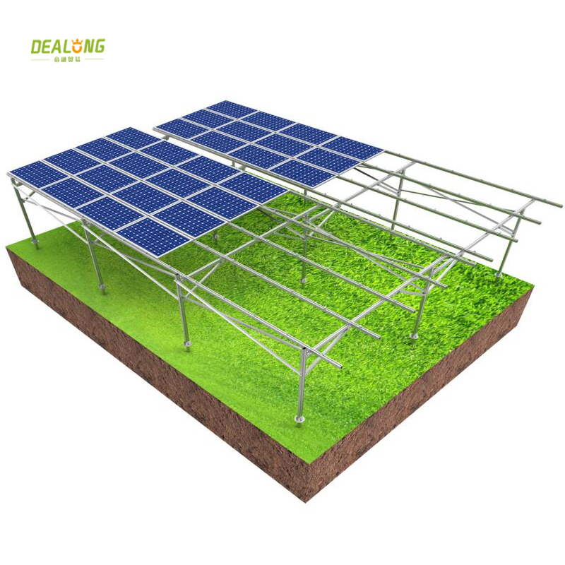 Platte grond aluminium boerderij zonne-montagesysteem
