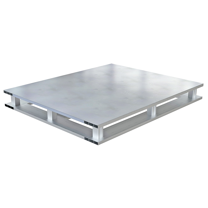 Solid Deck 4-Way Heavy Duty Aluminium Pallet
