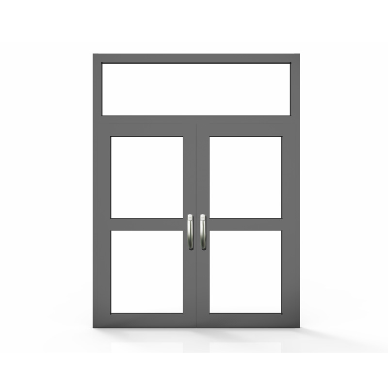 Aluminium naar binnen openende deur (kpm46) met antidiefstalscherm
