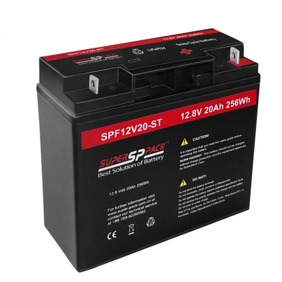 Superpack 12V 20Ah Lithium Batterij Voor Golfkarretjes &amp; Trolleys
