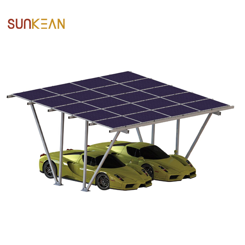 Zonnepaneel montagebeugels Solar Carport Installatie voor Solar Car Parking Loods
