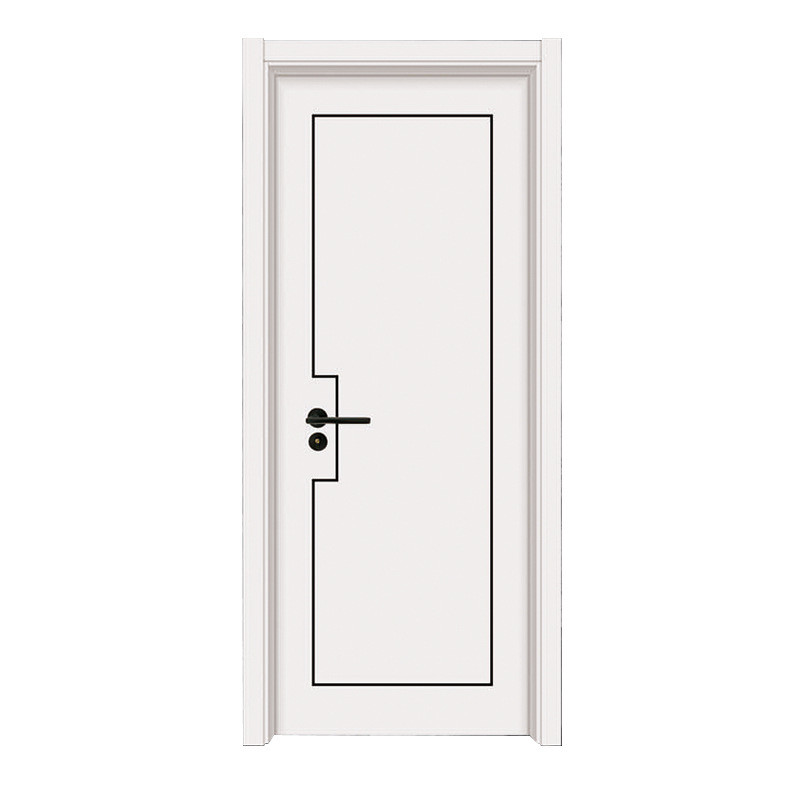 Hoogwaardige witte slaapkamerdeurontwerp natuurkleuren houten binnendeur massief houten deuren
