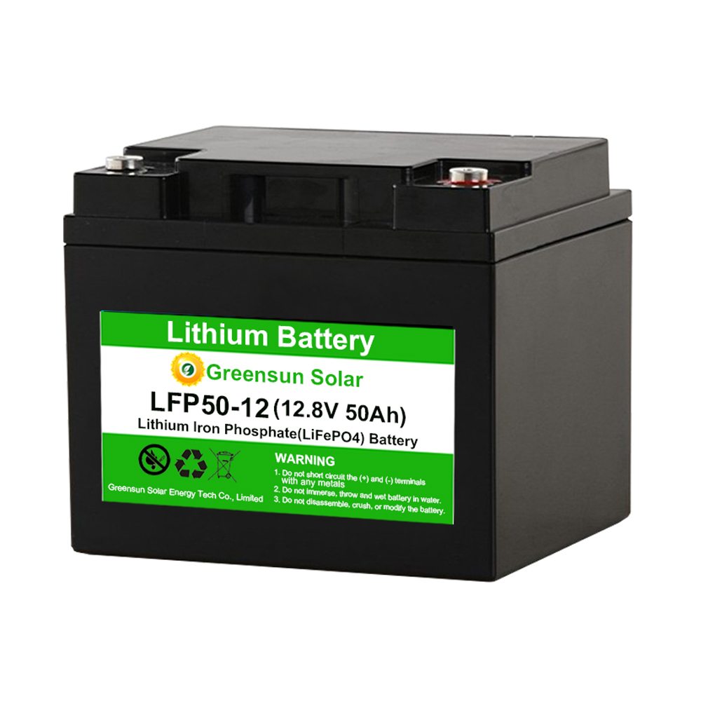 Lithium-ijzerfosfaat 12v 50ah batterijpakket
