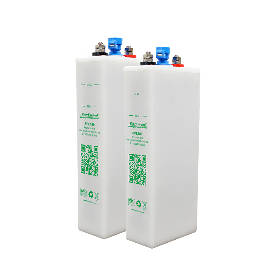 SPL NiCd-batterij met ultralaag onderhoudsbereik voor gasrecombinatie

