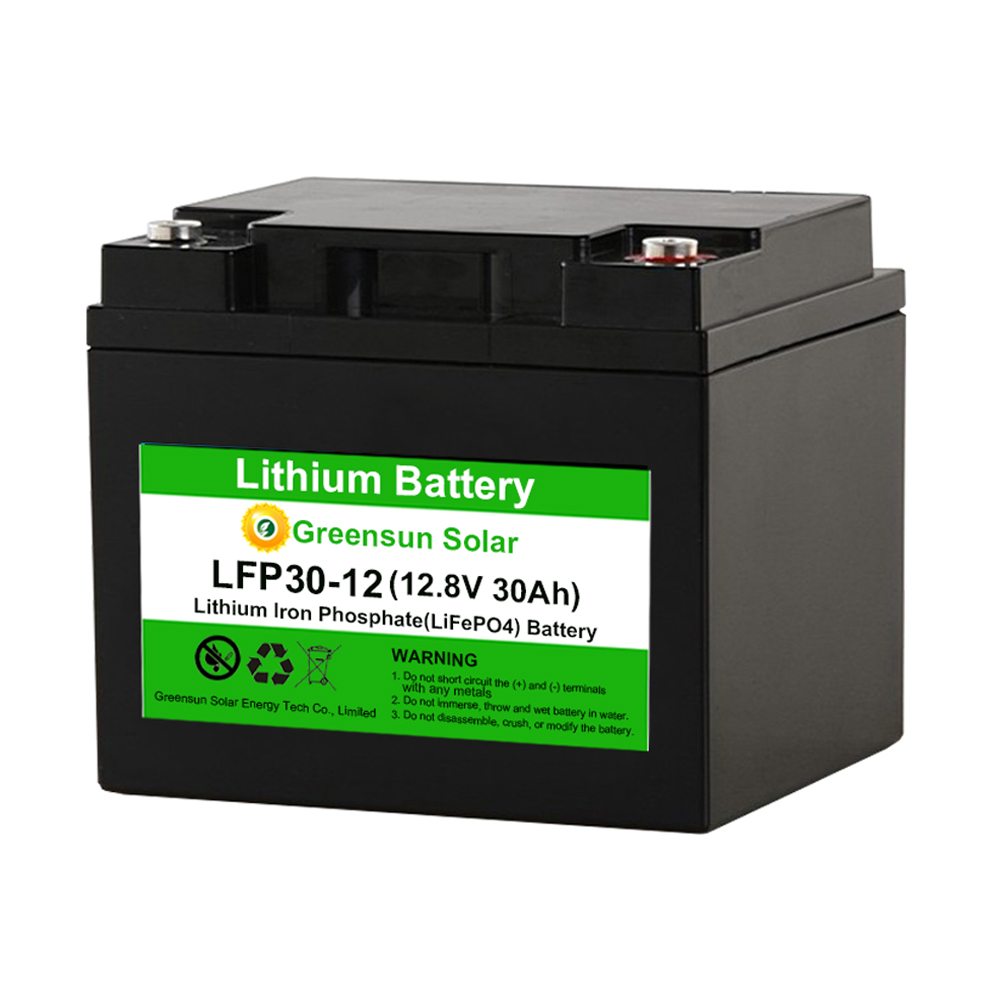 Lifepo4-batterij 12v 30ah lithium-ijzerbatterij
