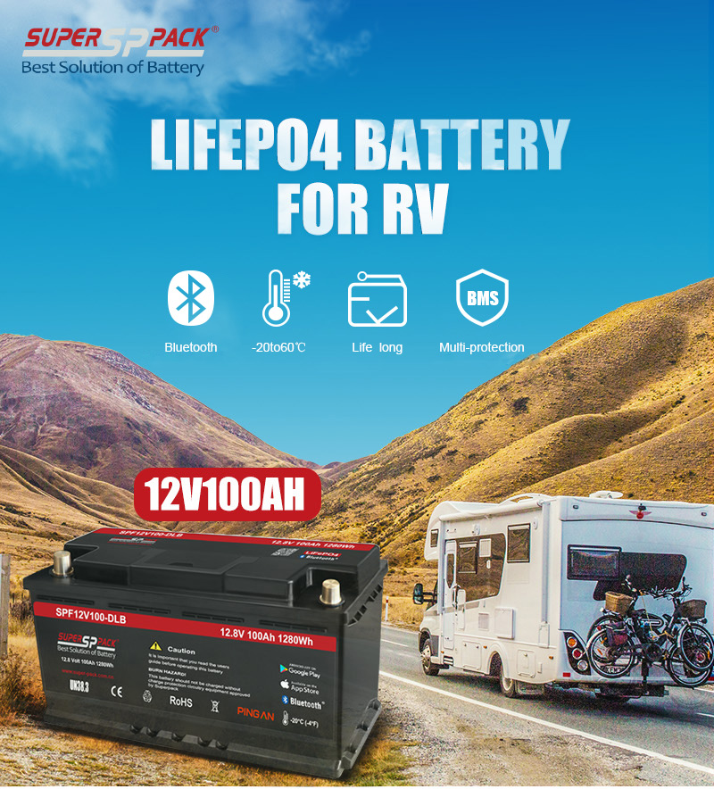 Superpack 12 volt lithium rv accu