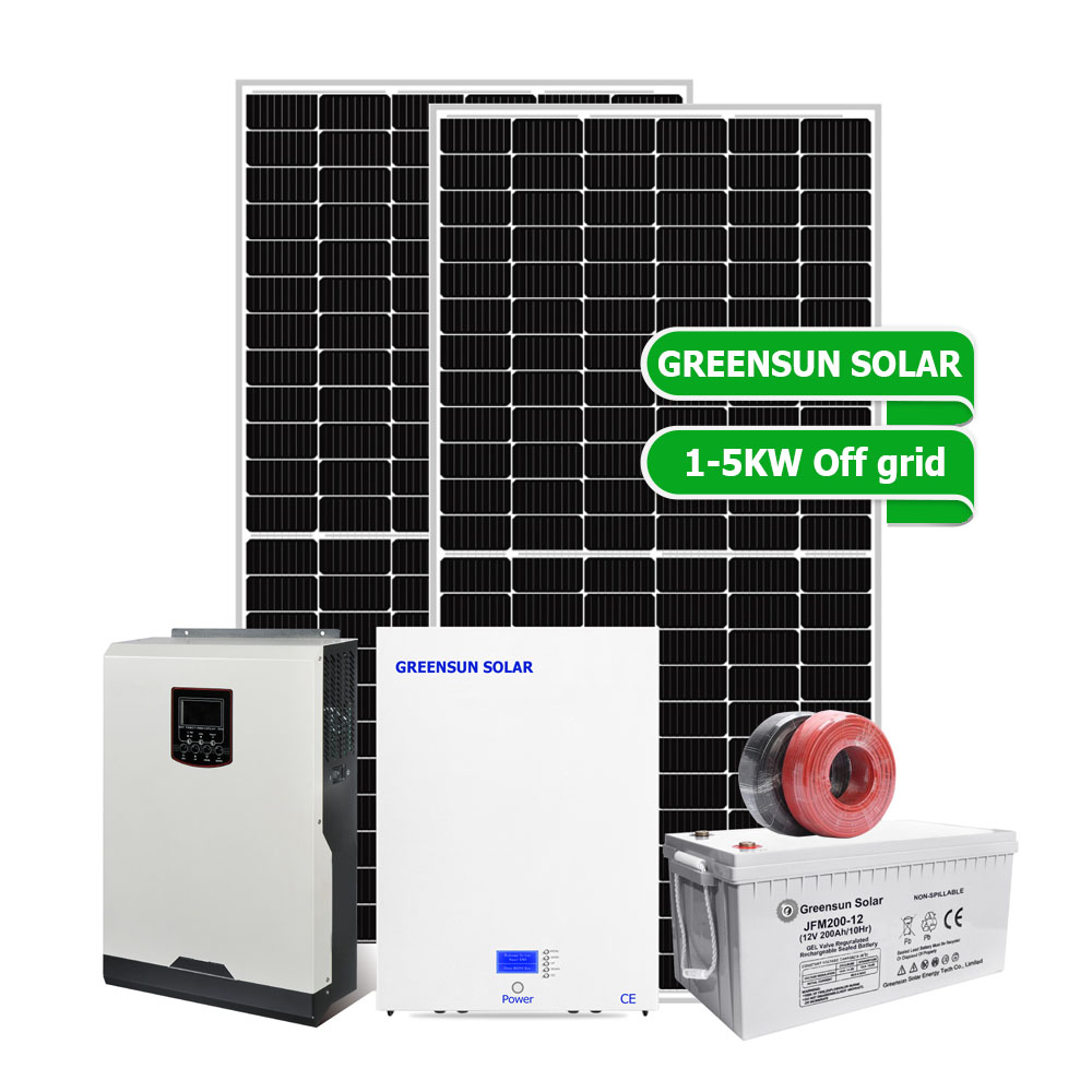Off Grid 1KW 2KW 3KW 4KW 5KW zonne-energiesystemen voor thuis
