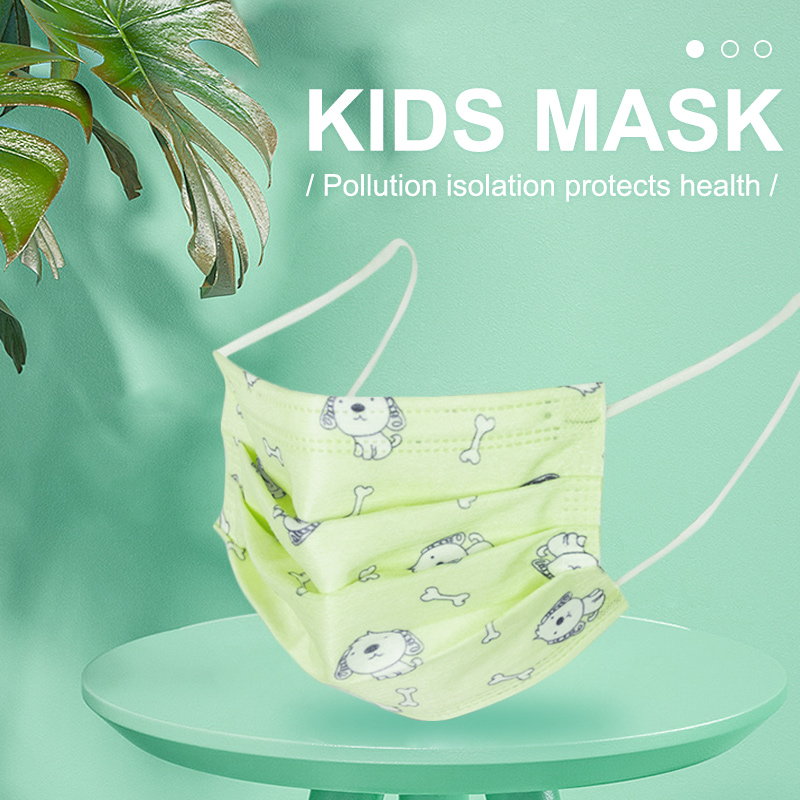 
      Kinderen wegwerp aangepast 3-laags niet-geweven gezichtsmasker
     </font></font>