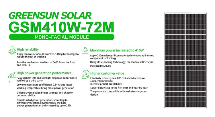 410w solar panel