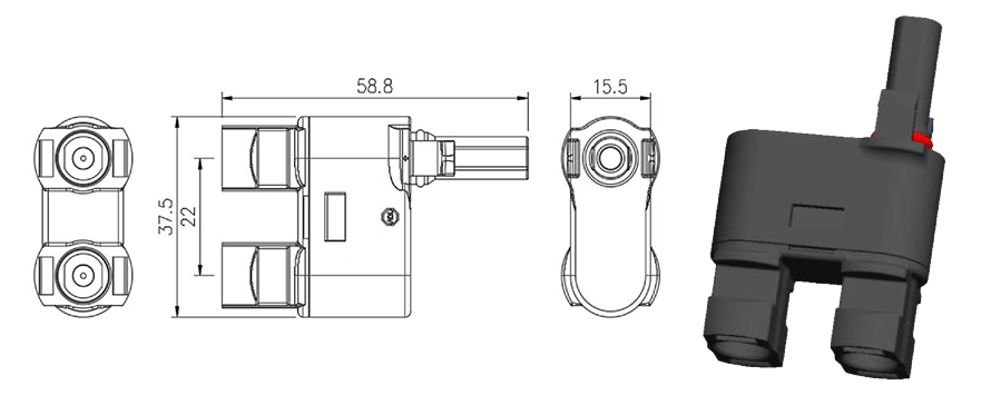 T2 Zonne-PV-connector