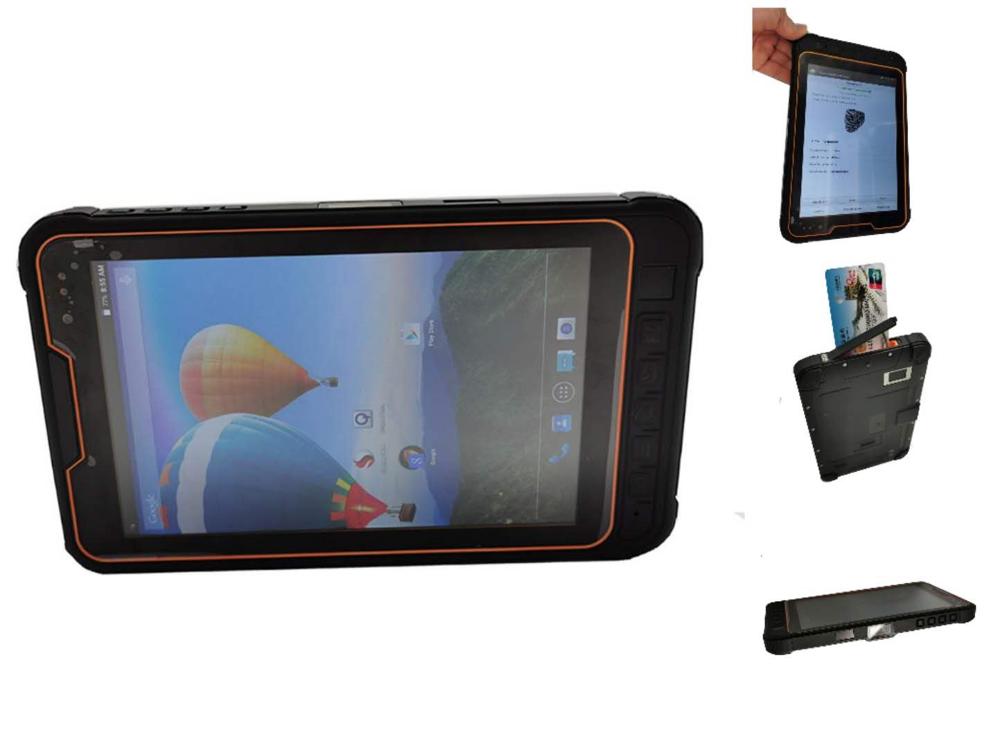 IP68 Robuuste Android Biometrische Meteraflezing Chip Smartcard Tablet PDA
