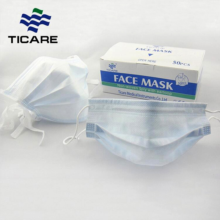 medisch niet-geweven gezichtsmasker met oorlus