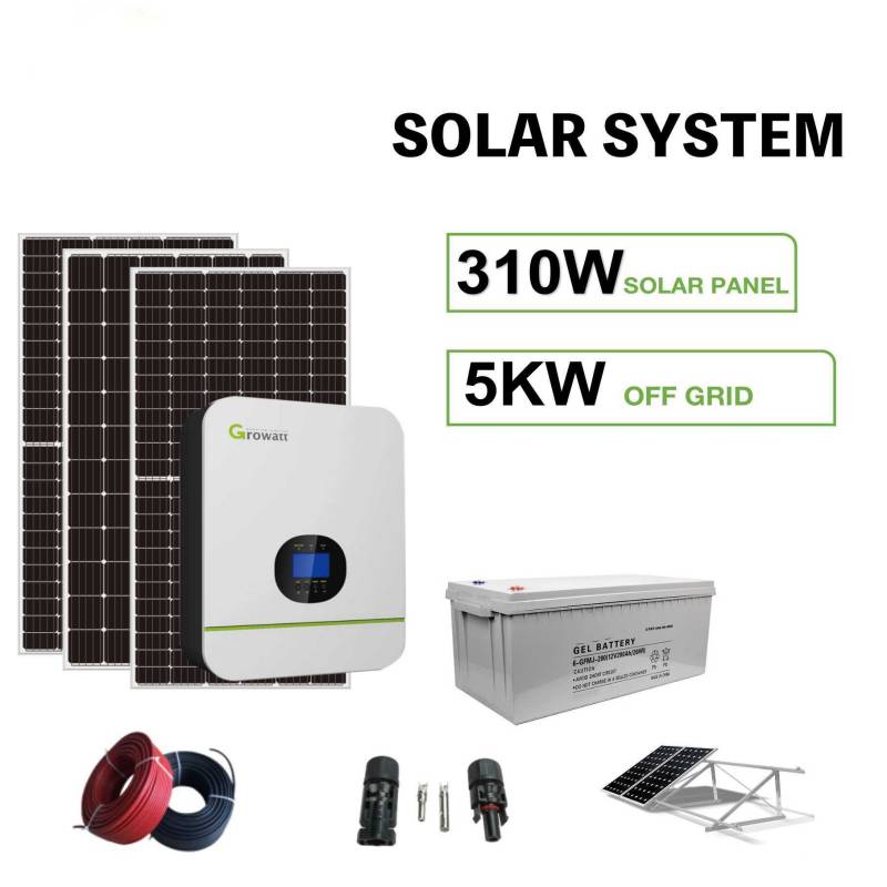 Residentieel 5KW off-grid zonne-energiesysteem
