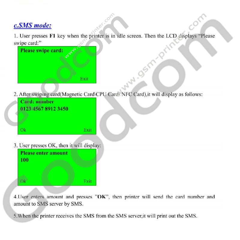 GSM POS-terminal