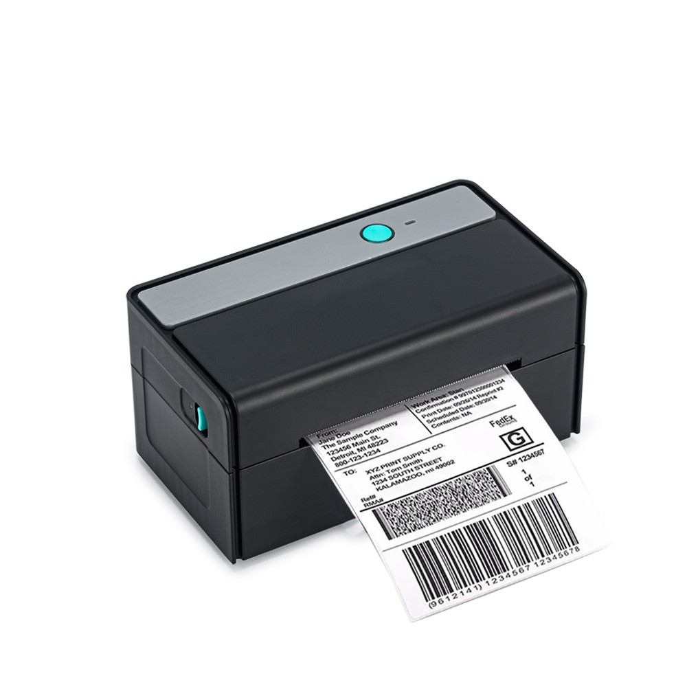 4 inch hoge resolutie thermische verzendlabel barcodeprinter met 300 DPI;

