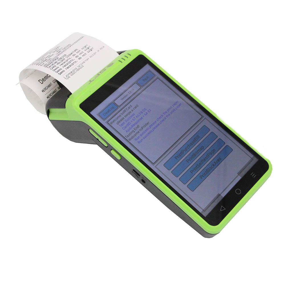 Android biometrisch apparaat met printer