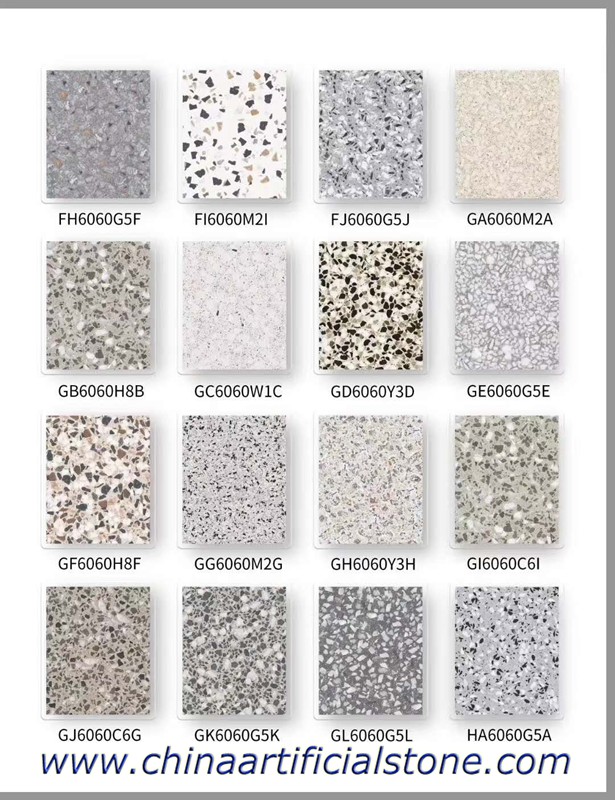 Porseleinen Tegels Terrazzo Look 600x600mm