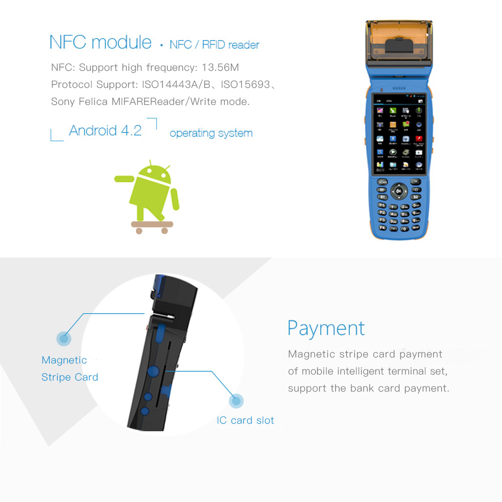 3G handheld nfc Android-apparaten