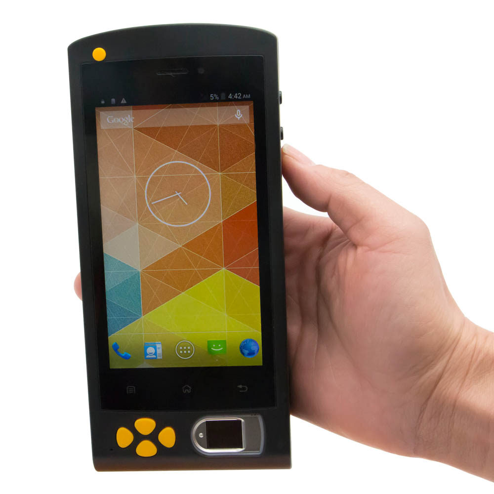 Handheld 4G Android NFC biometrische vingerafdrukidentificatieapparaat
