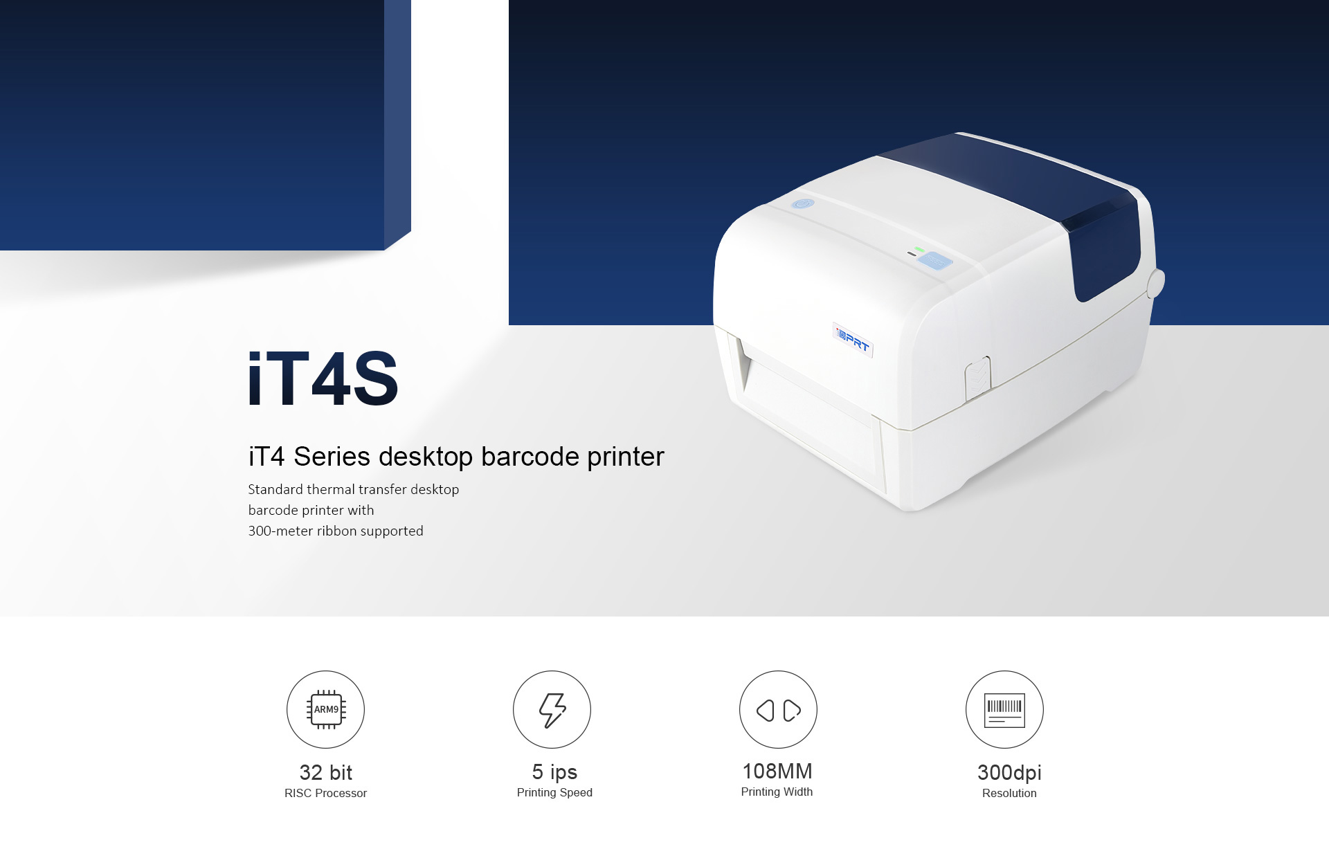 desktop thermische transfer barcode labelprinter