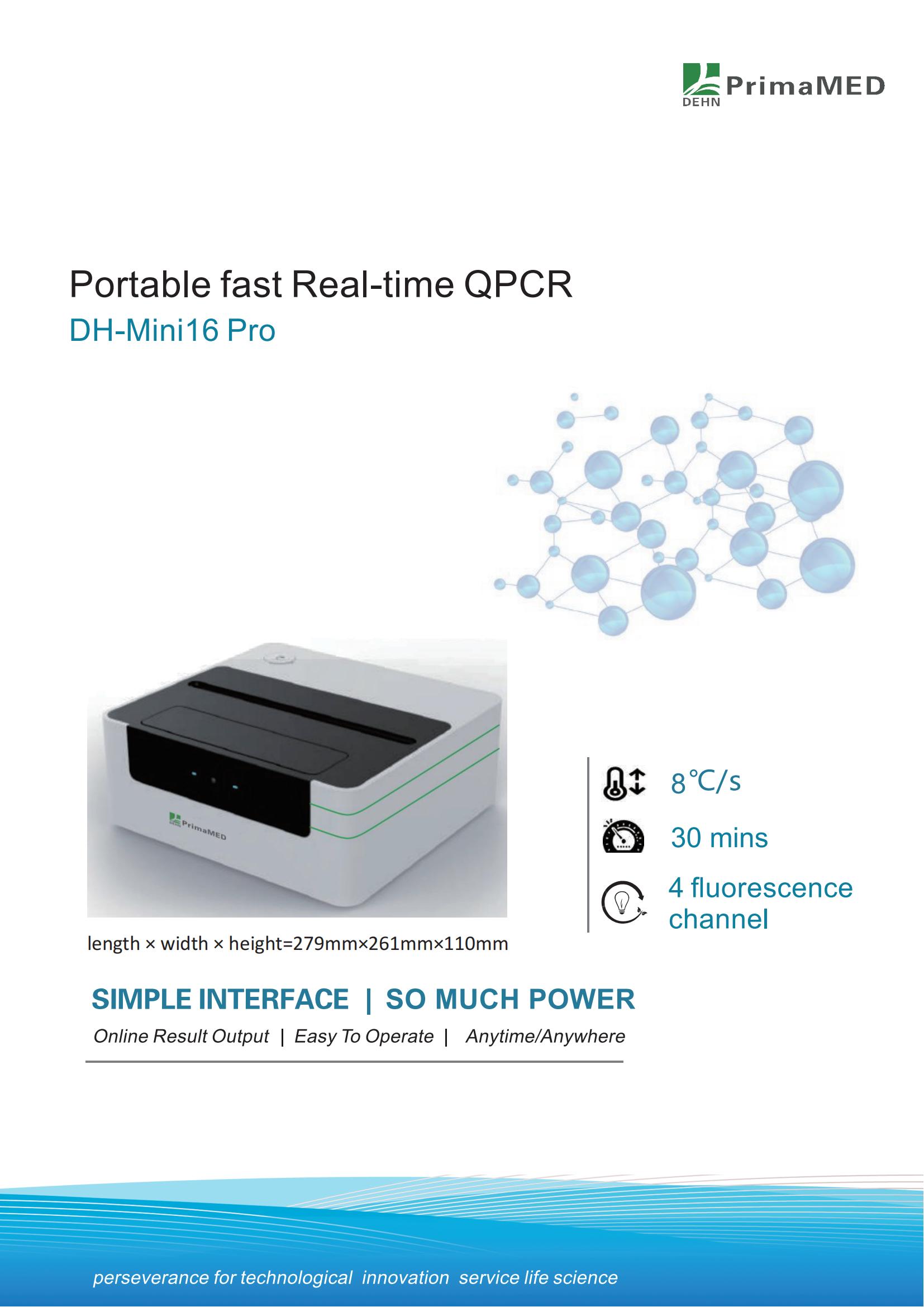 Draagbare snelle realtime QPCR