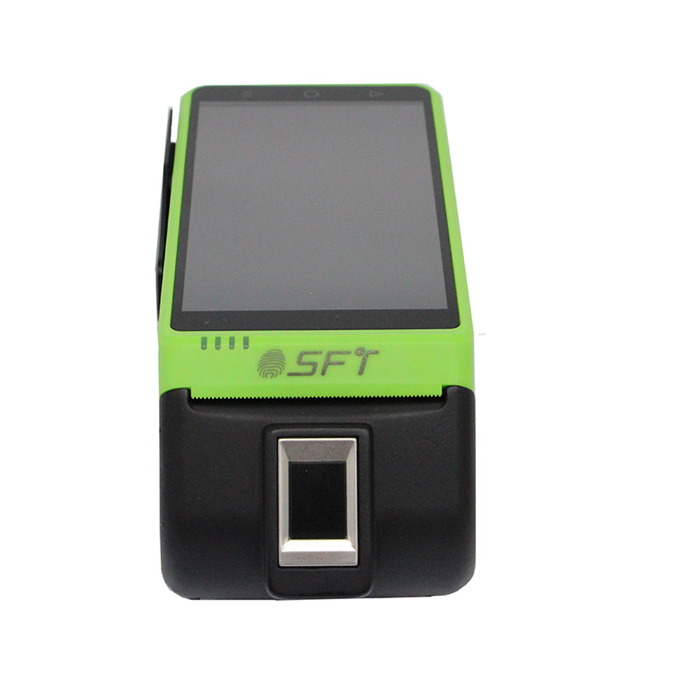 4G EMV PCI SFT FBI Handheld biometrische vingerafdruk Android eSim MPOS-terminal
