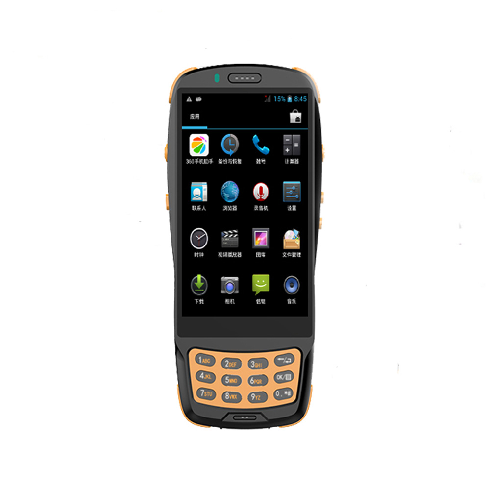4G robuuste Android RFID-barcodescanner PDA met fysieke sleutels
