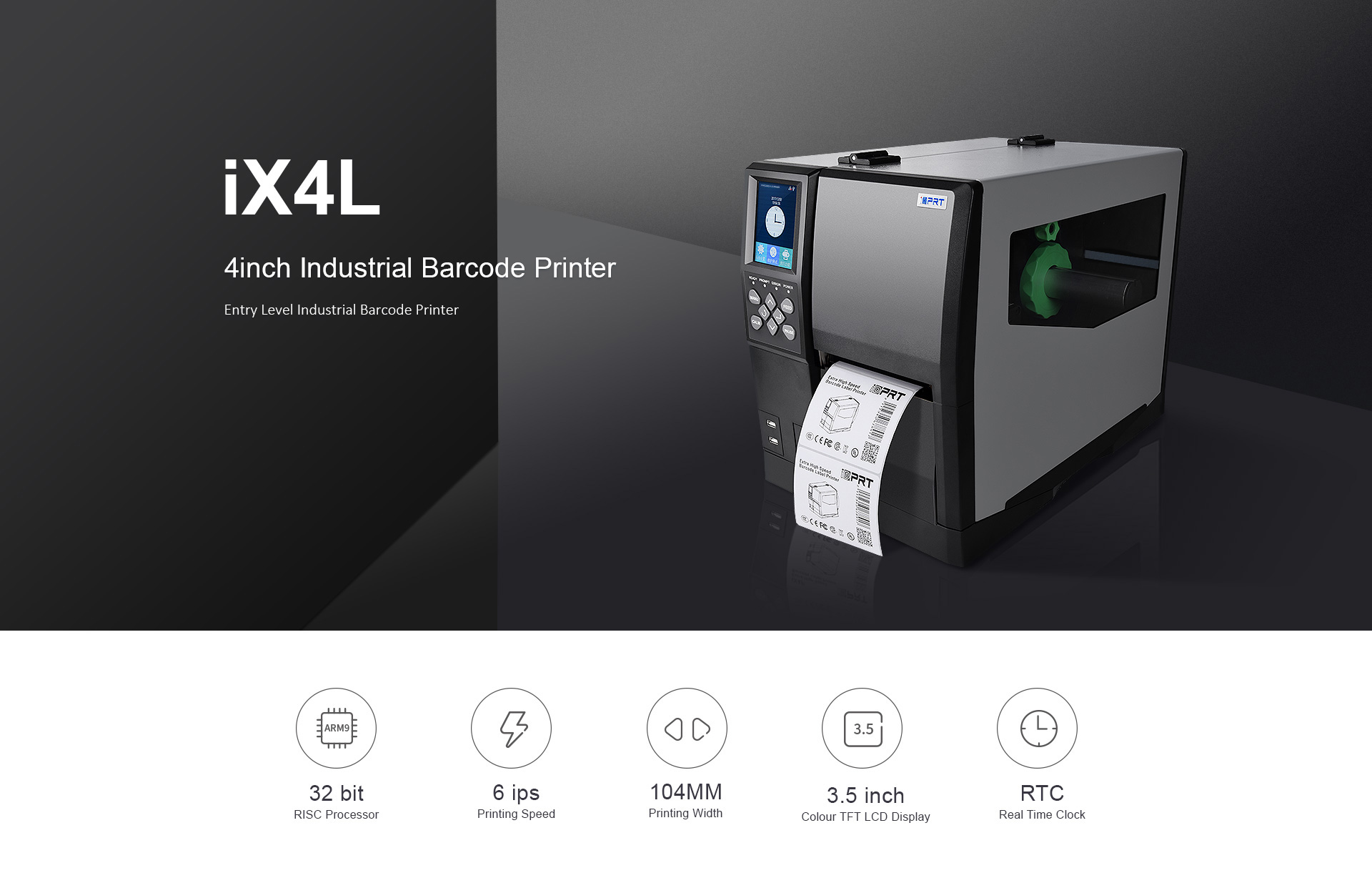 industriële barcode-etikettenprinter