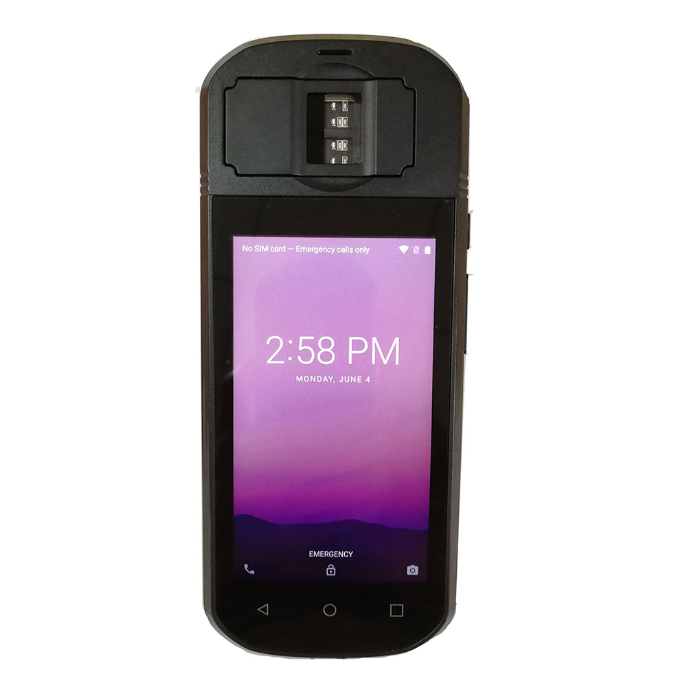 SFT Handheld 5 inch presidentsverkiezingen Android biometrische vingerafdruk PDA-apparaat
