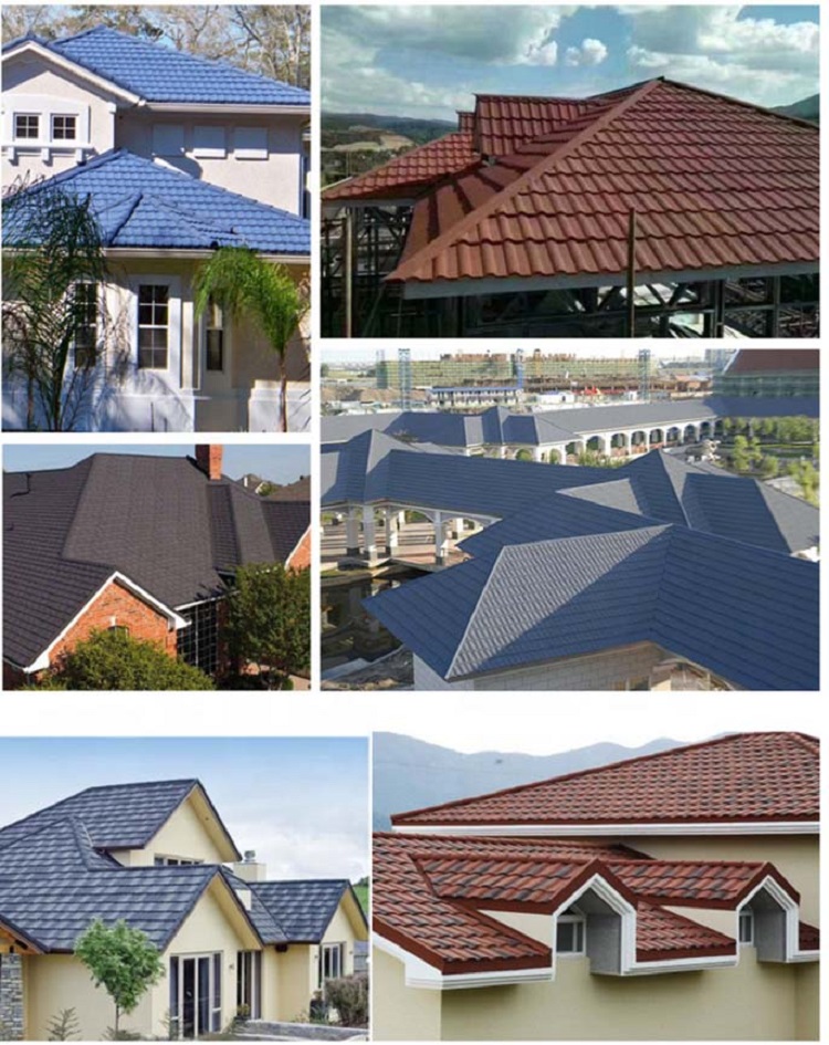 metalen dakpannen voor gebouwen Toepassing: