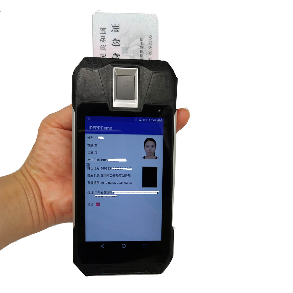 Handheld Robuuste IP68 Android Militaire Politie Patrouille Nationale ID Biometrische PDA
