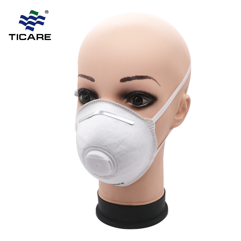 Earloop N95 Vervuilingsmasker Stofmasker met ventiel of zonder
