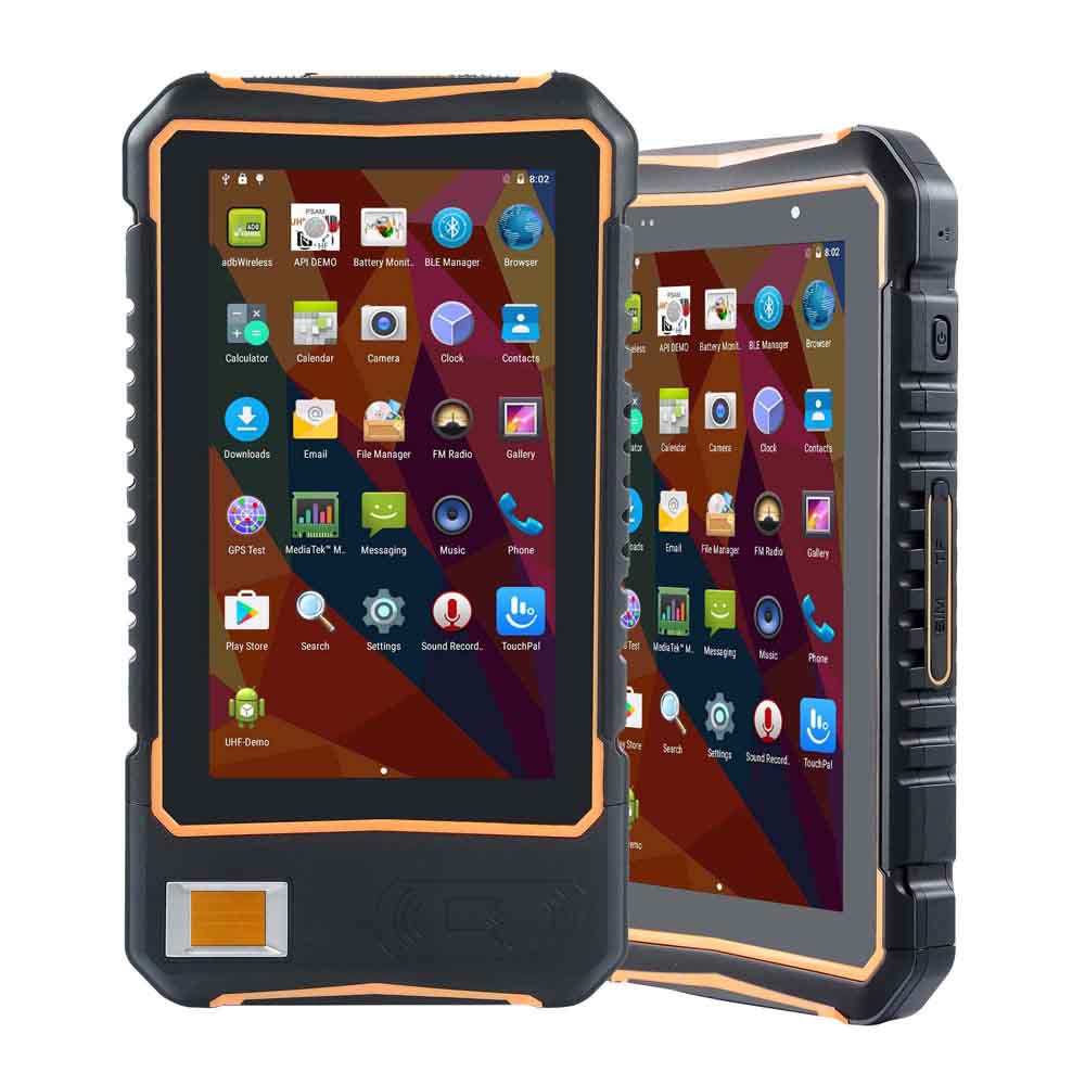 Outdoor Robuuste 7 inch NFC-vingerafdrukscanner Tablet-pc met FBI-gecertificeerd
