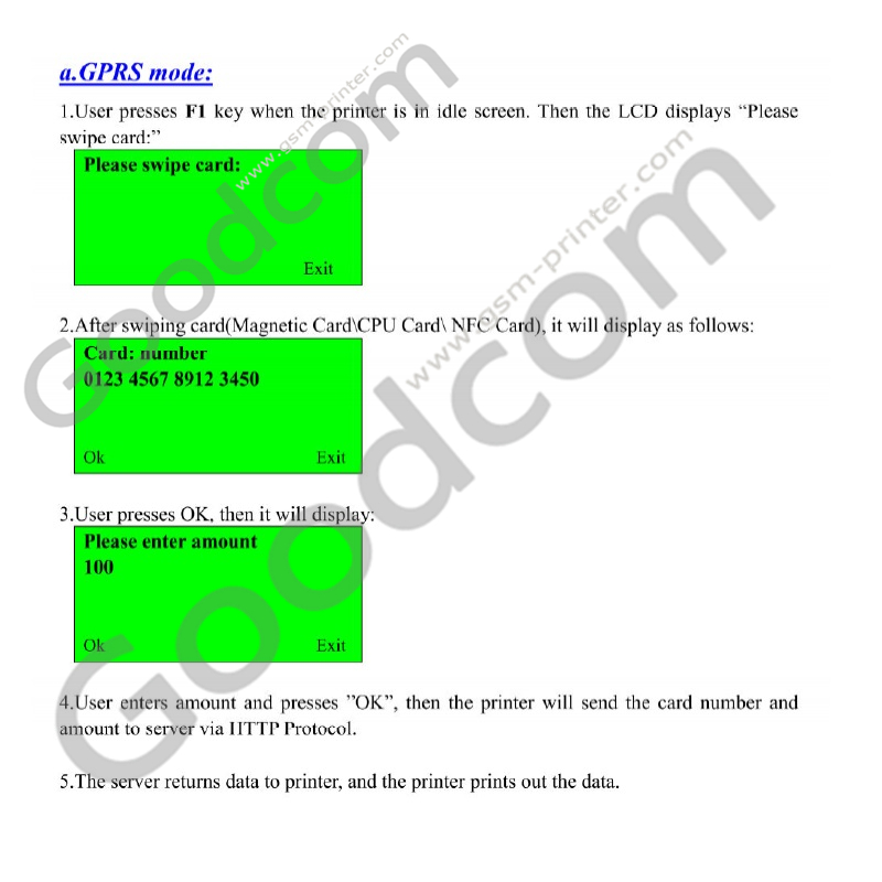 GPRS POS-terminal