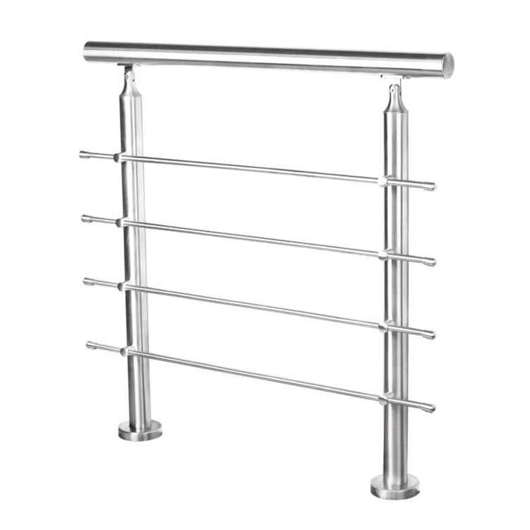 304 roestvrijstalen metalen buisvormige trapleuningsysteem voor balcong-dek;
