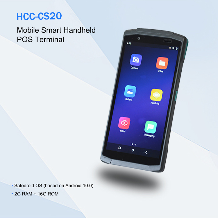 4G 5,7 Duimstreepjescode Autoscanner Android POS-terminal met NFC HCC-CS20
