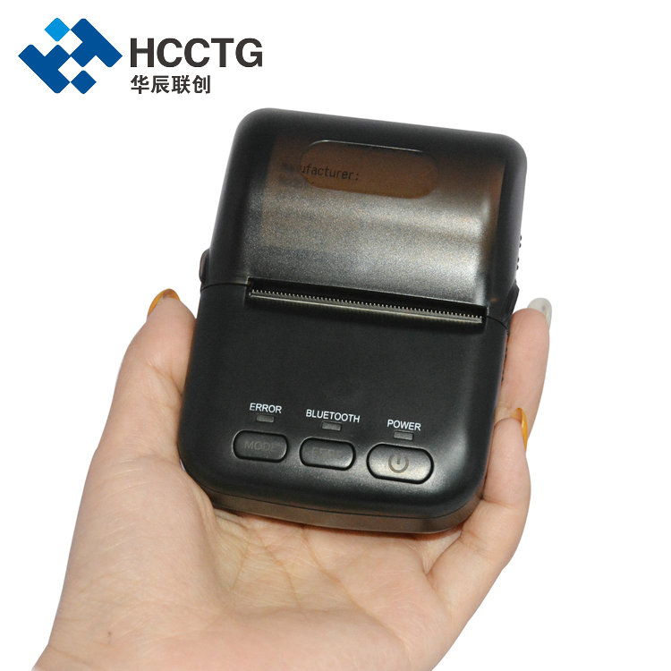 Mini Bluetooth 58 mm mobiele 2D barcode thermische printer HCC-T12
