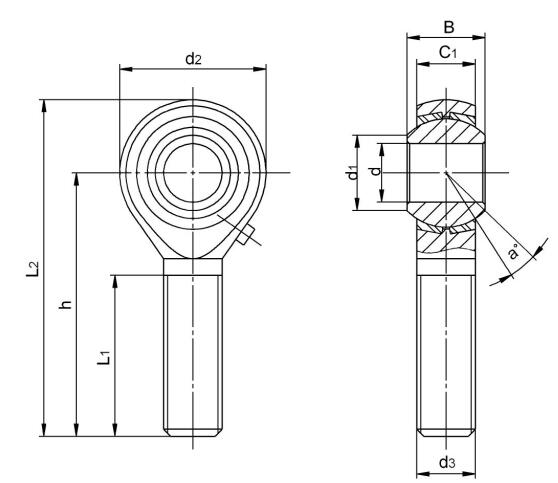 Inch VIS-OOGLAGER POSB10L