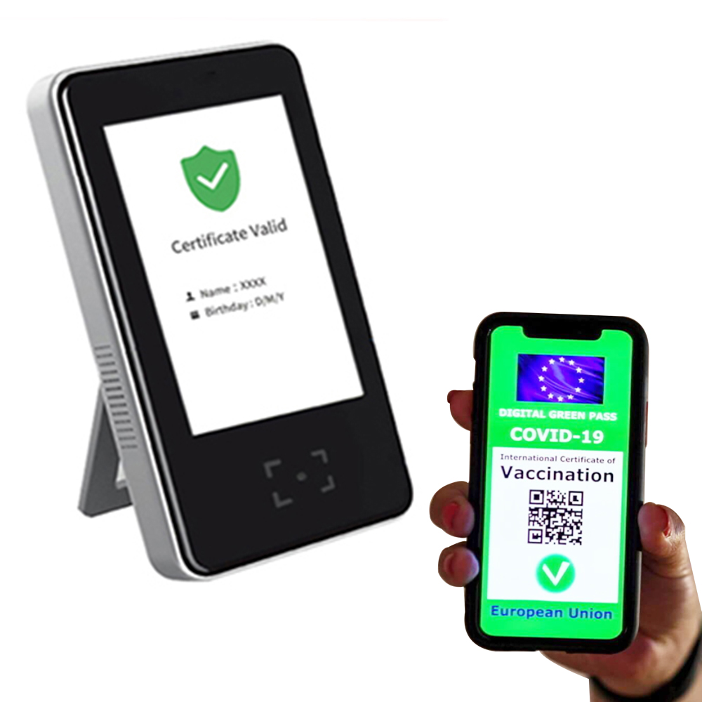 EU Green Pass Certificaat Vaccin Paspoort Scanner Machine HS-600
