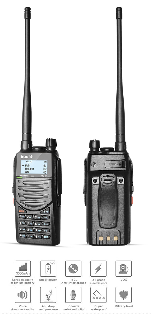 draagbare uv dual-band hamradio