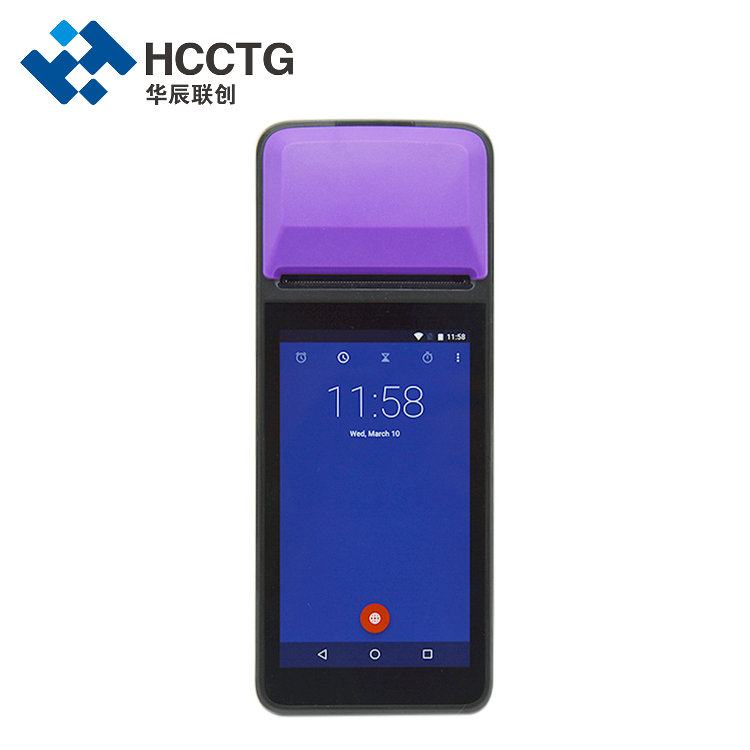 3G slimme Handbediende POS 5 Inch Touch Display Contactloze betalingsmachine met printer R330C

