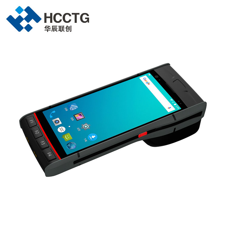 Android 9 Draadloze Data Terminal Handheld PDA met Printer Barcode Scanner
