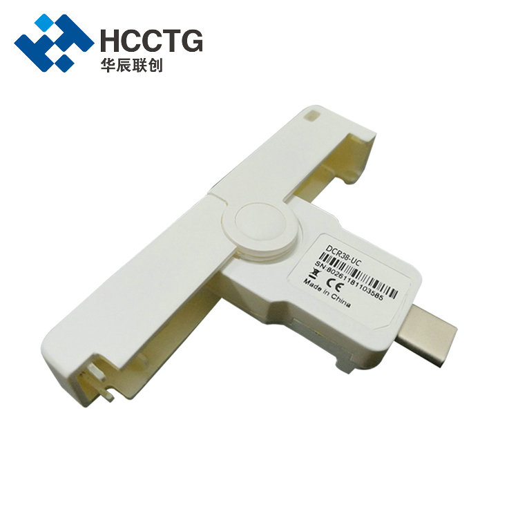 Omkeerbare USB Type C-connector Contact Smart Card-lezer DCR38-UC
