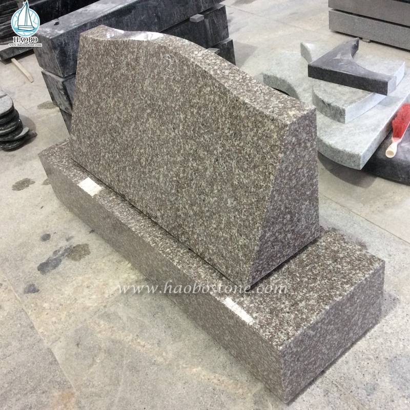 Fabrieksgroothandel graniet eenvoudig ontwerp schuine monumenten
