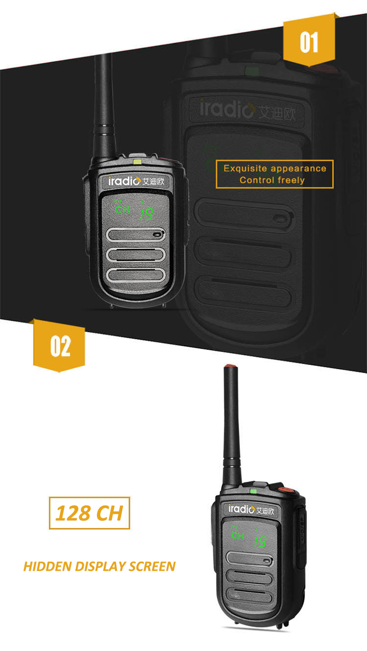 draagbare uhf walkie talkie