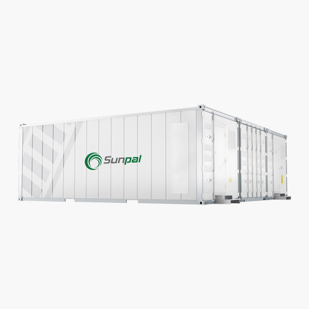 Sunpal aangepast 500KWH 1MWH 2MWH ESS batterij-energieopslagcontainersysteem
