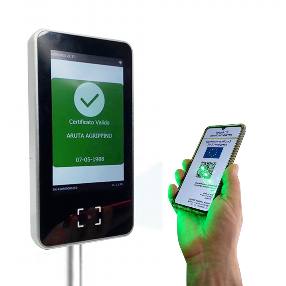 EU Digital Green Pass QR Code Scanner Gezondheidscode Toegangscontrole HS-600
