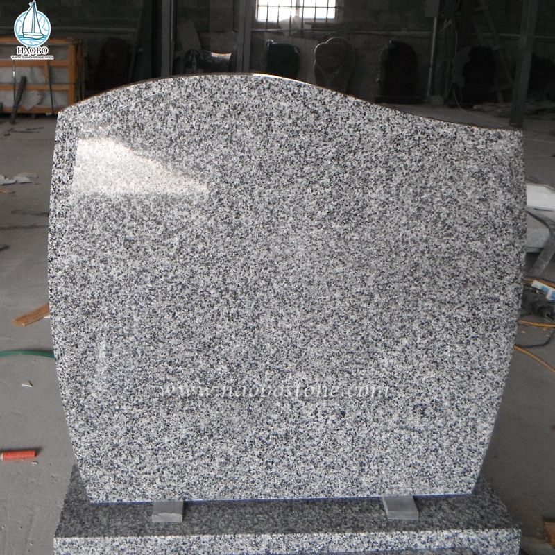 G655 Grijs graniet Eenvoudig ontwerp gepolijste begrafenisgrafsteen
