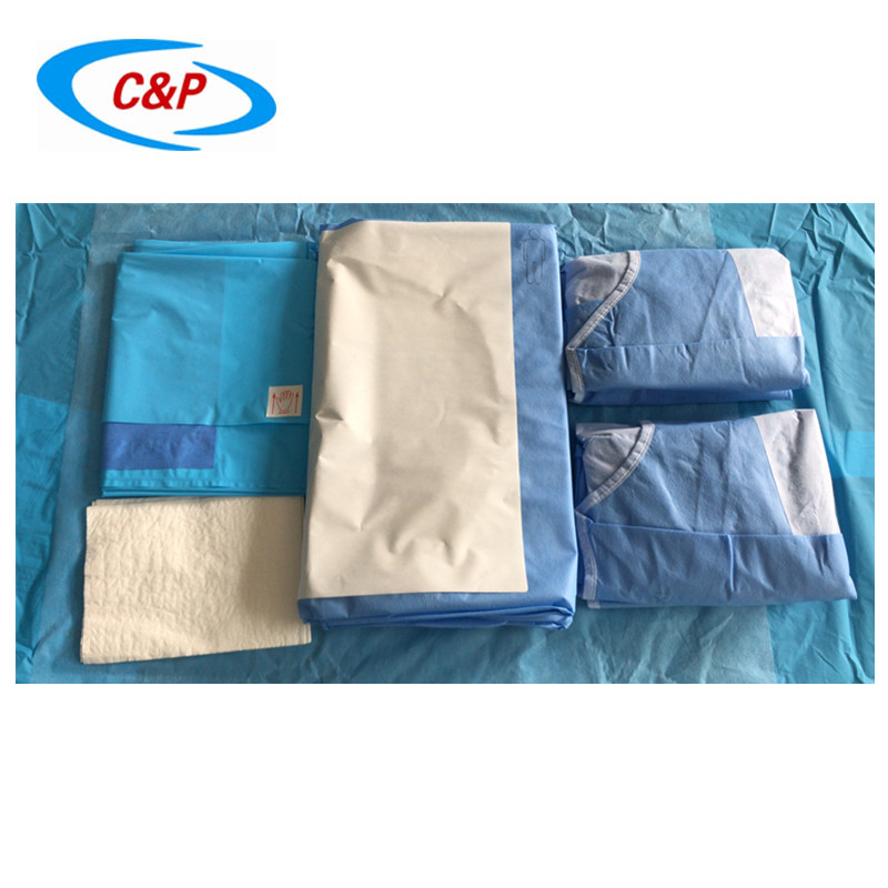 Steriele SMS Nonwoven keizersnede Chirurgische Drape Pack Fabrikant:
